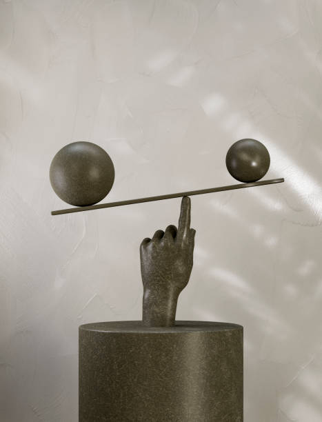 istock Balance Board and Spheres Balancing on an Index Finger, Stability and Precision Concept 2198558880