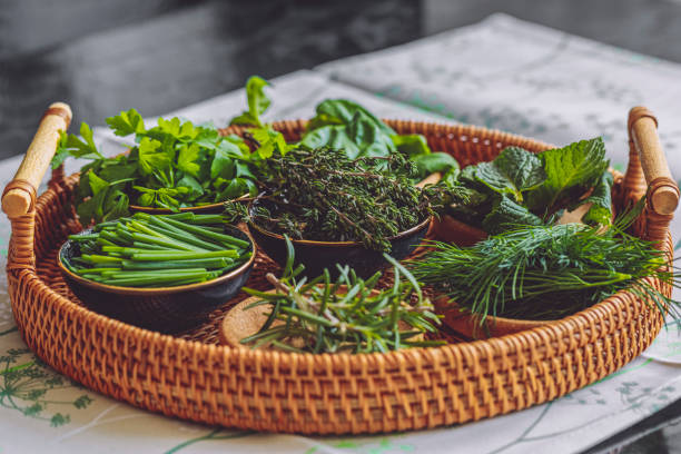 istock Green spices and herbs 2198560660
