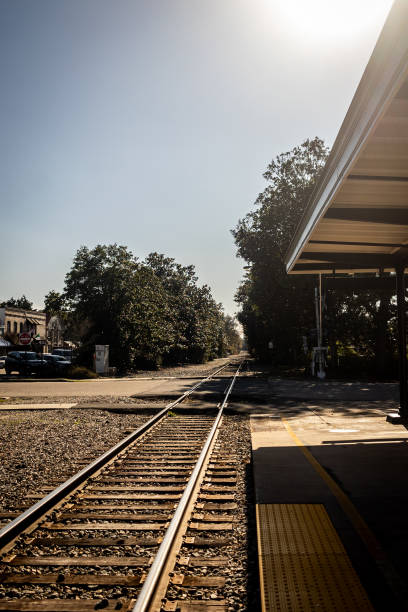 istock Tracks to the Horizon – A Quiet Small-Town Railway 2198561005