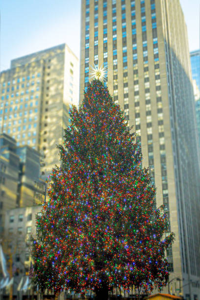 istock Iconic Rockefeller Christmas Tree in New York City 2198561034