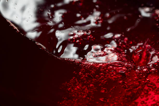 istock Red wine abstract splashing in glass. 2198561786