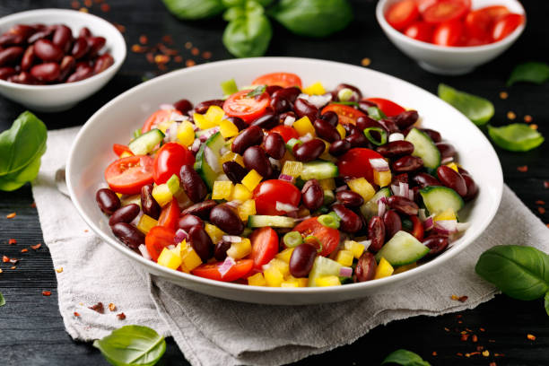 istock Red kidney bean salad. Healthy food 2198565580