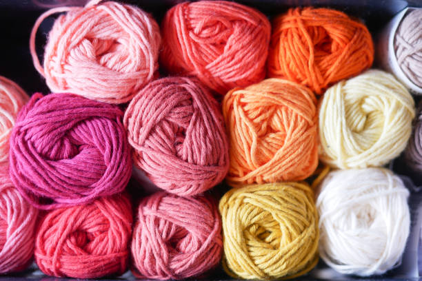 istock Knitting yarn for handmade winter clothes. 2198568832