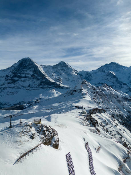 istock Eiger, Monch and Jungfrau Mountains. Switzerland. Aerial View 2198569098