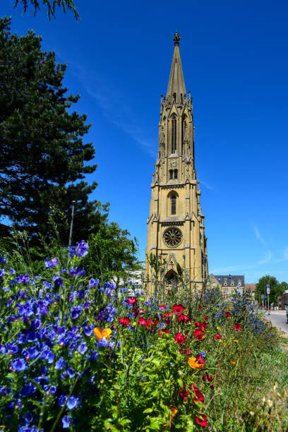 istock Garrison Temple in Metz with flowers foreground 2198570911