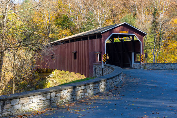 istock Coleman Covered Bridge in Lancaster PA taken in the fall 2198571587