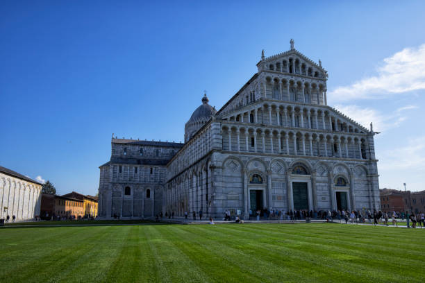 Pisa Cathedral, Pisa, Italy on a sunny autumn morning.
