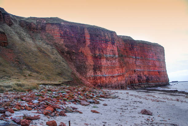 Red cliffs of the german high seas island Helgoland