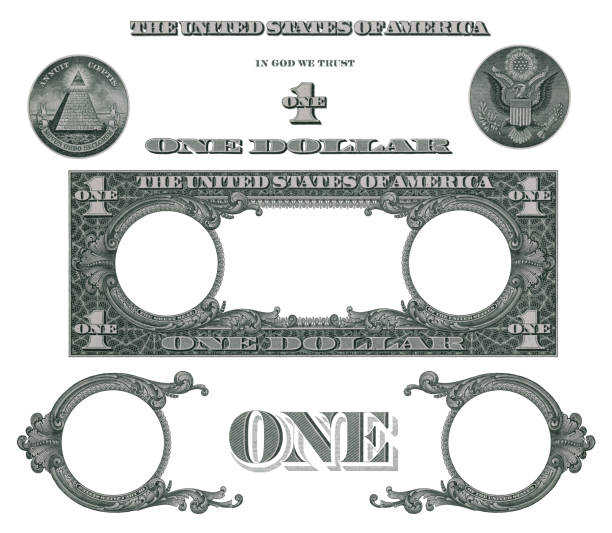 istock Elements of 1 US dollar banknote 2198580129