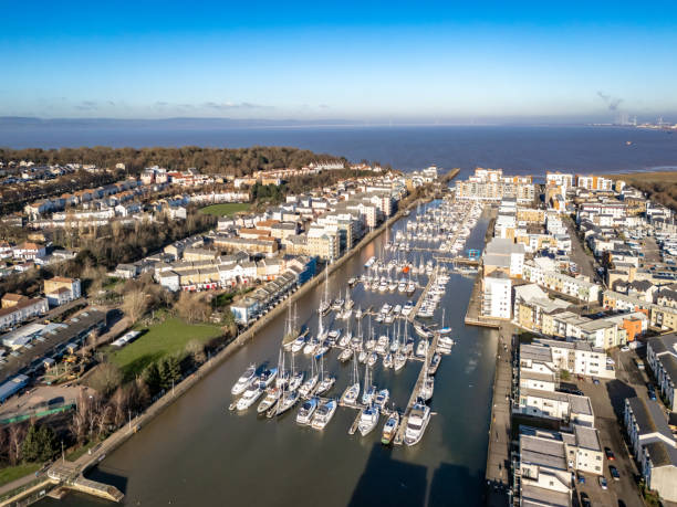 istock Aerial view over Portishead 2198582887