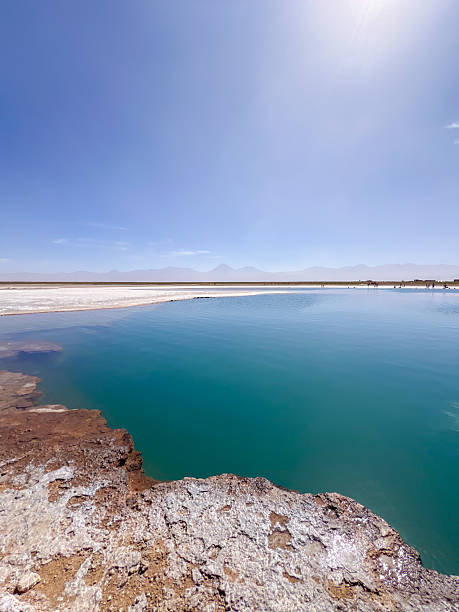 istock Tranquil Salt Flats Landscape with Pristine Lake 2198583125
