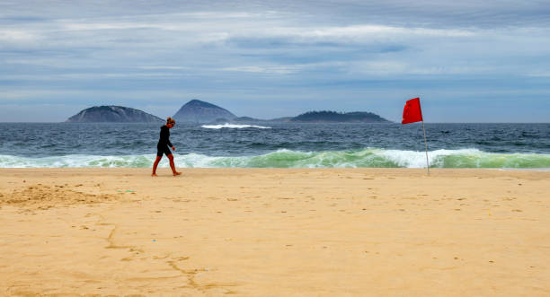 Young friends arriving on the beach