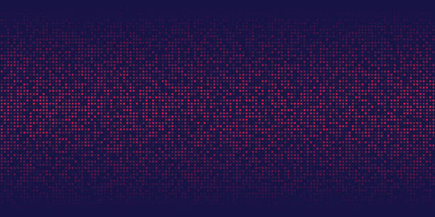 фон выполнен из зеленых пайеток, блестит квадратным узором. абстрактная зеленая технология горизонтального светящегося фона. градиент кра - безопасность сети stock illustrations