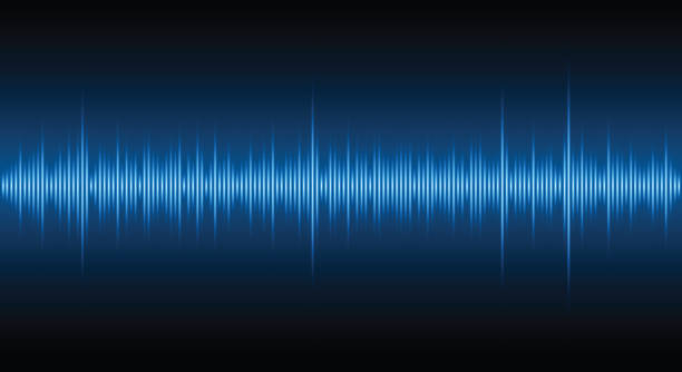 stockillustraties, clipart, cartoons en iconen met abstract colourful rhythmic sound wave. - frequentie