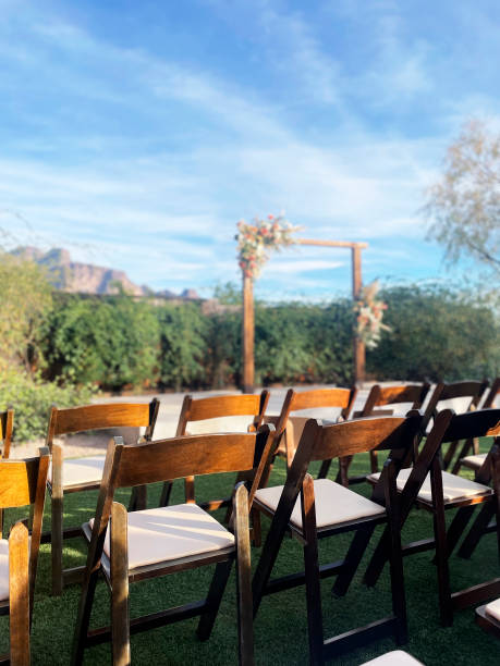 istock Outdoor Wedding Ceremony Altar 2198587822