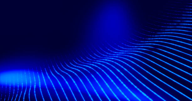 Blue Wavy Abstract Background