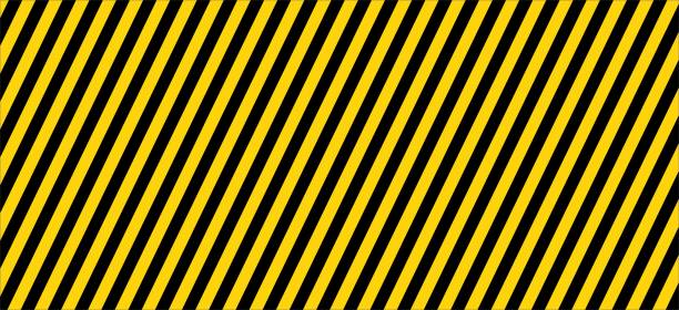 istock Striped background yellow black, diagonal lines 2198592574