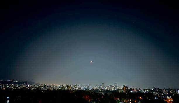 istock City Glow Under the Night Sky 2198596126