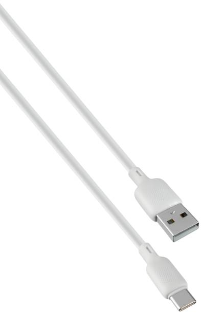istock Durable charging cable with USB and Type-C connectors, on a white background in insulation 2198600348
