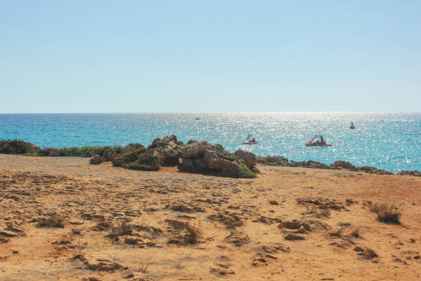 Beautiful stony seashore in Ayia Napa.