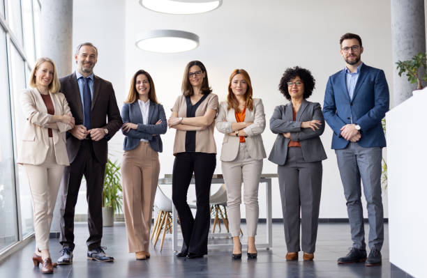 istock Diverse Business Team Standing Proudly Together at Work 2198603030