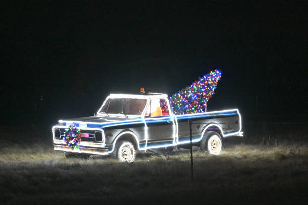 istock Christmas Lights on Pickup 2198605705