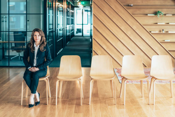 istock Businesswoman waiting for an interview in a modern office 2198612245