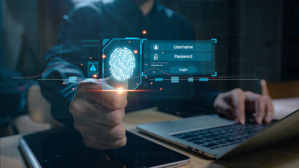 istock Scanning a virtual fingerprint provides secure access, verifying biometric identity and protecting against hackers. 2198621099