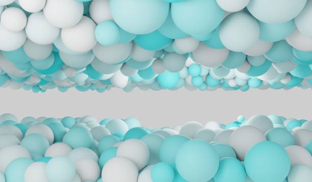 istock Background, circle podium, ball, 3D illustration 2198621220