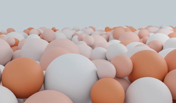 istock Background, circle podium, ball, 3D illustration 2198621227
