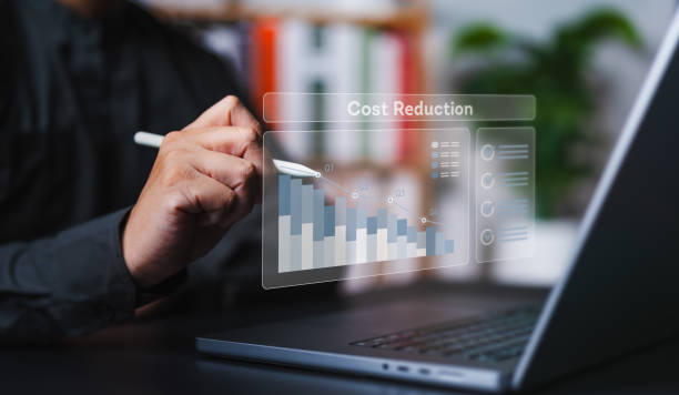 istock Industry manufacturing cost lean optimization. Decreasing business expenses to maximize profits and financial status for long term investment. Company or business cost payment lean reduction analysis. 2198624593