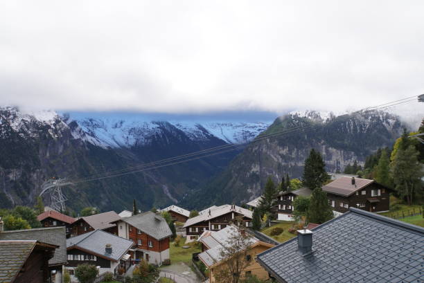 Depuis Bettmeralp, la vallée de Binn avec les sommets Wannihorn, Punta Dèvero, Stockhorn, Hirli,  Fleschhorn, Unter Schinhorn,  Chollerhorn, Chlis Fülhorn et Chlis Fülhorn.