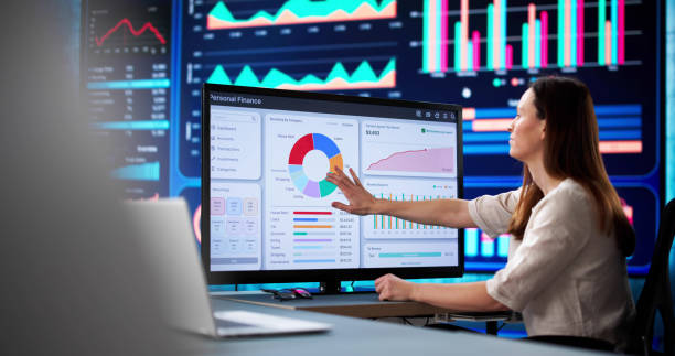 istock Financial advisor using budgeting app to track accounts 2198632463