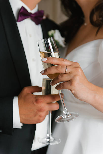 istock Romantic Wedding Toast With Champagne 2198634158