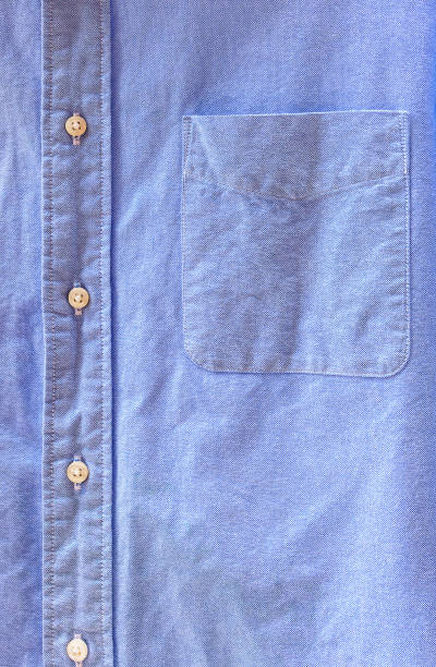 istock Texture blue shirt and shirt pocket 2198636912