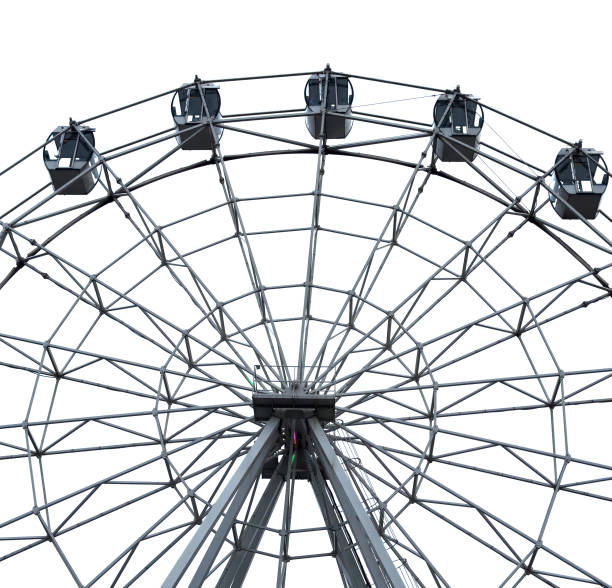 istock A large metal wheel with spokes and a black center 2198638050