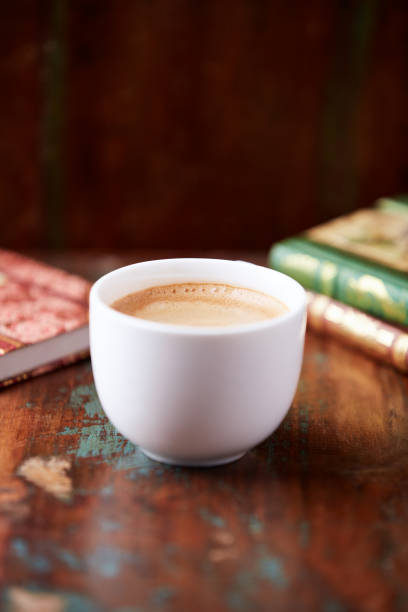 istock Cup of coffee on wooden background. Soft focus. Copy space. 2198640012