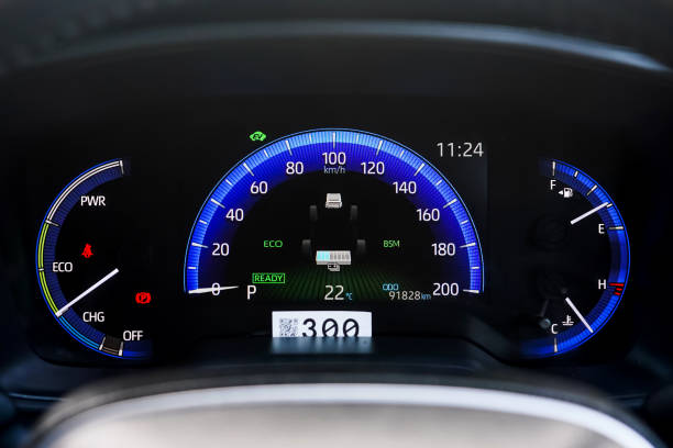 istock car​ instrument panel, car​ speed motor of​ night, car​ dashboard​ modern​ automobile control​illuminated panel​ speed display. 2198642252