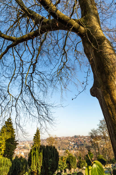 Small local cemetery in Guildford Surrey England Europe