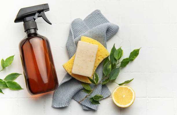 istock Eco friendly cleaning products promoting sustainable lifestyle 2198645633