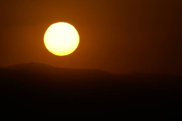 istock Sunset Over Rugged Mountains captured in Rassudr, Egypt 2198655643