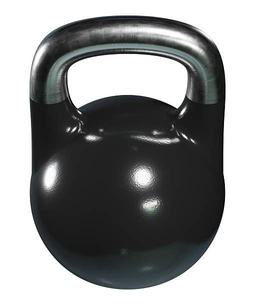 istock Olympic kettlebell, blank heavy cast iron powerlifting equipment 2198664181