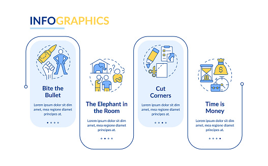 Ilustración de Vector Infográfico Rectangular De Gestión De Flujo De ...