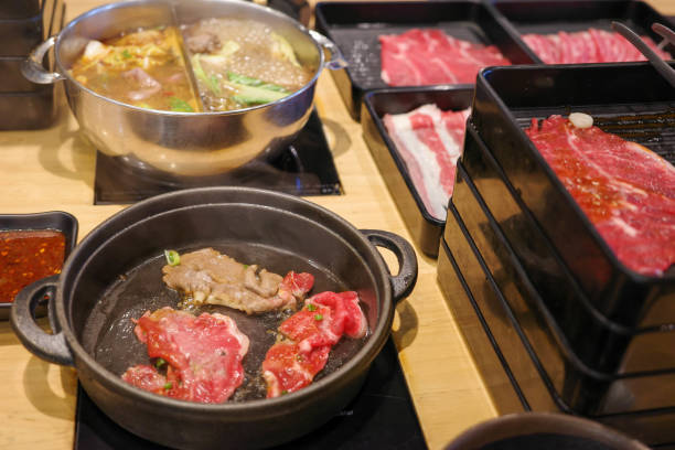 istock Japanese food Beef Shabu shabu 2198679890