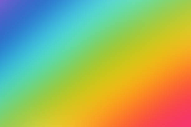 Beautiful colorful blurred seven-color rainbow gradient  background.