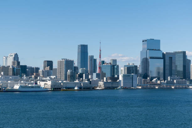 istock Tokyo Skyline under the blue sky in a sunny day 2198680663
