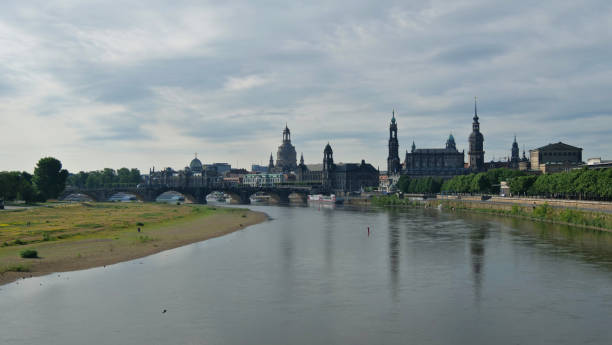 istock Dresden, Germany: The skyline behind the Elbe river 2198680669