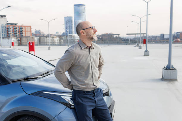 istock Relaxed businessman enjoying the city view 2198683433