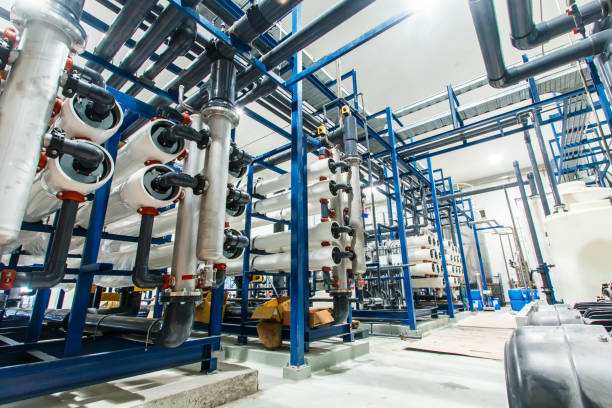 istock Reverse osmosis system for water drinking plant. 2198684303
