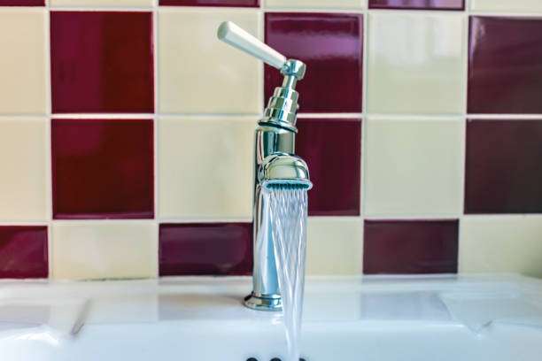 Beautiful sink in the bathroom